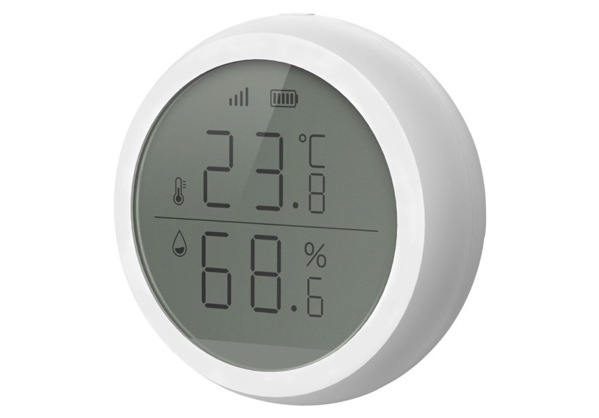 

Беспроводной датчик температуры и влажности с экраном Tervix Pro Line ZigBee T&H 412041