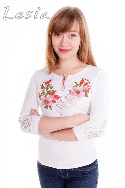 

Жіноча вишиванка Lesia Шипшина розмір  на білом 9122120846, Жіноча вишиванка Lesia Шипшина розмір M на білом 9122120846