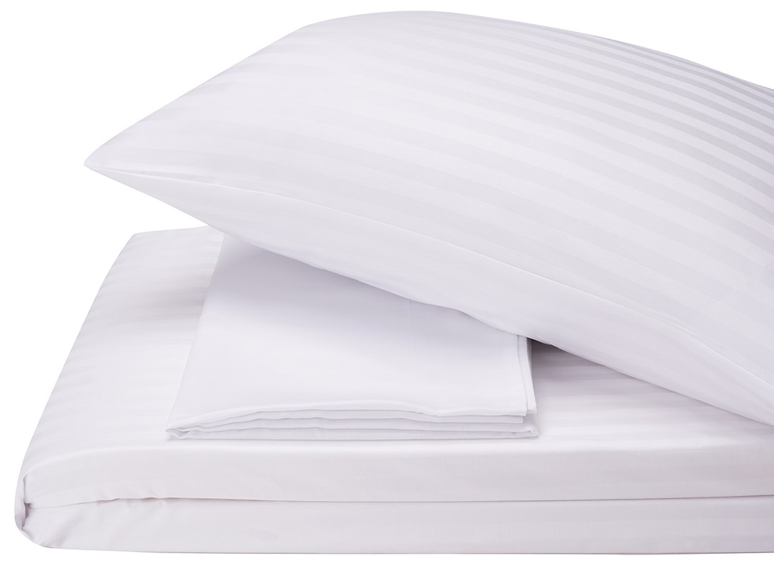 

Комплект постельного белья SoundSleep Сатин Stripe Madina Белый 200х220