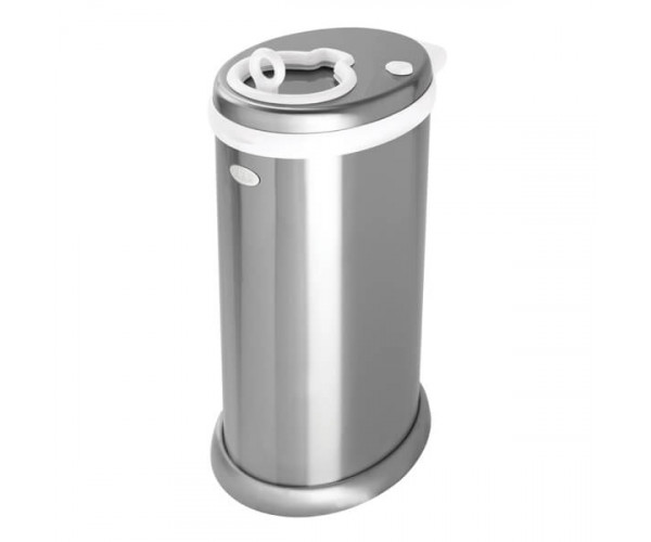 

Безкассетный накопитель детских подгузников Steel diaper pail Chrome