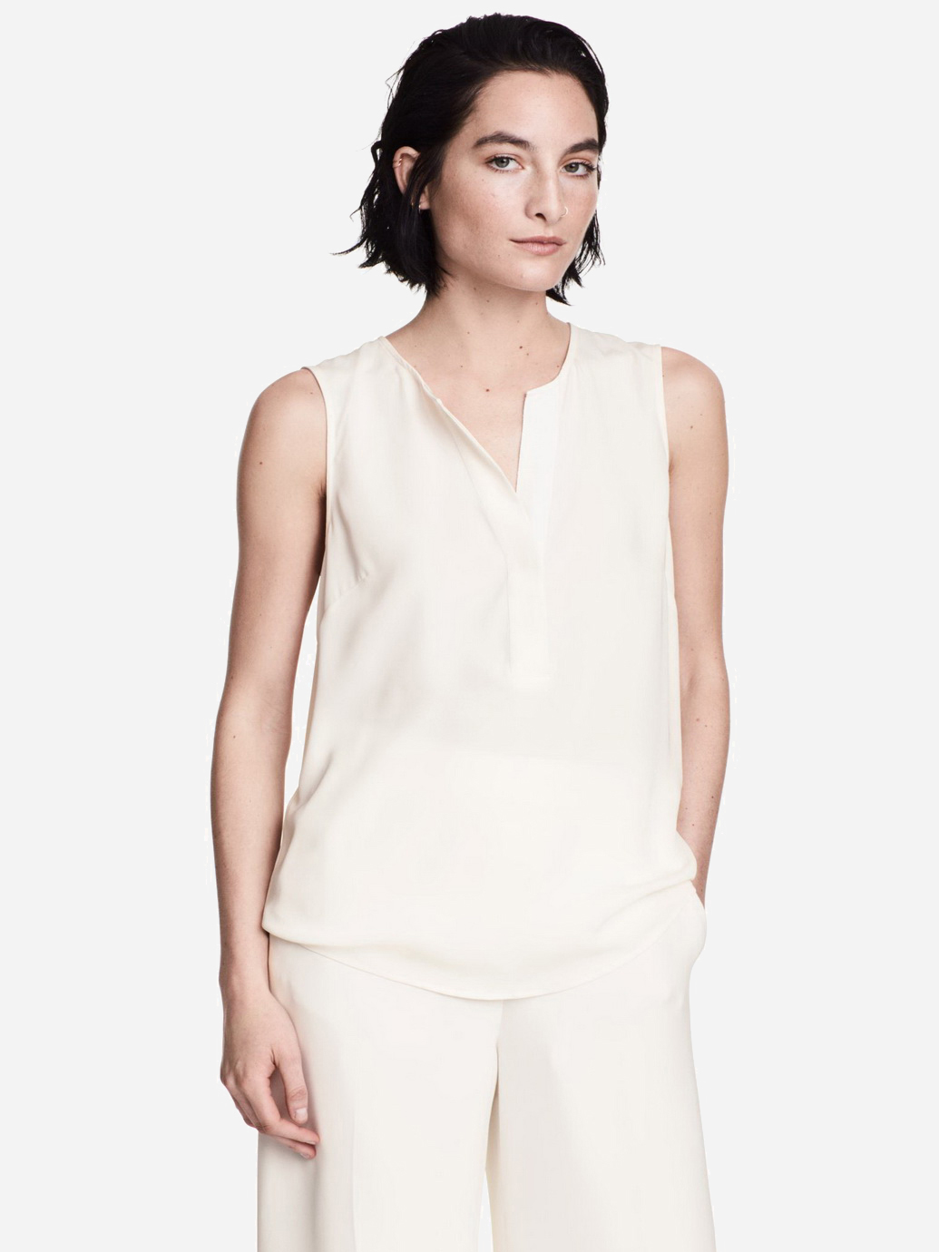 

Блузка H&M 0520105-6  Белая, Блузка H&M 0520105-6 32 Белая