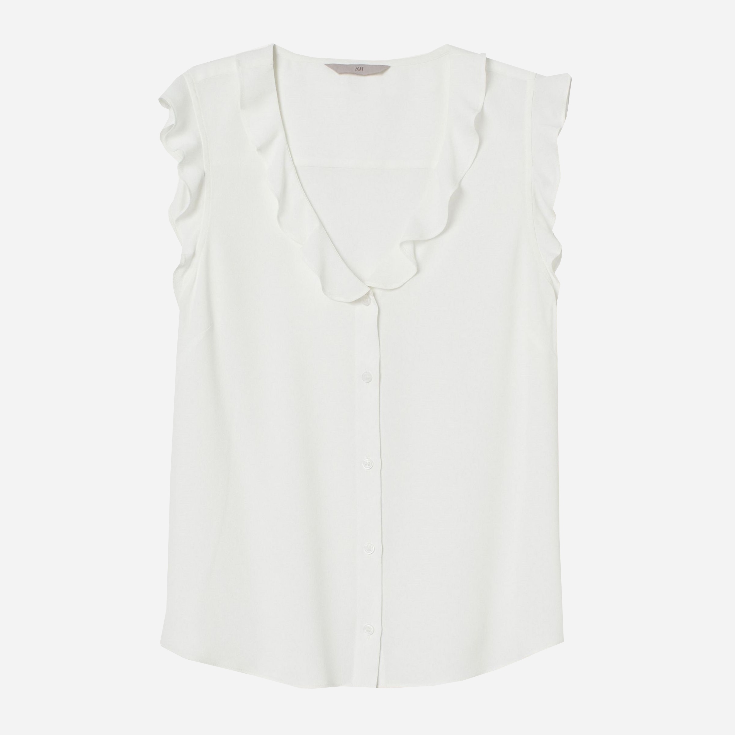 

Блузка H&M 0861765-1  Белая, Блузка H&M 0861765-1 48 Белая