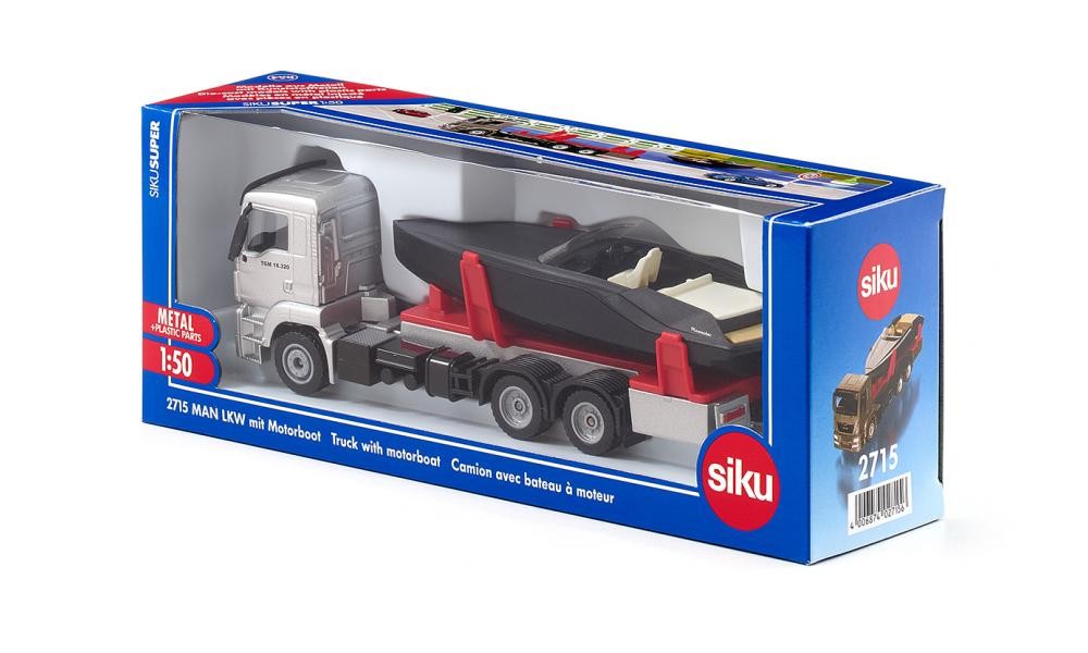 

Игровой набор Siku Грузовик Man LKW с моторной лодкой (S2715)