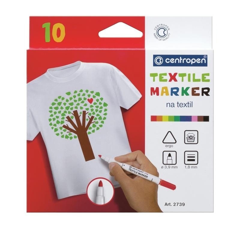 

Набор маркеров Textile 10 цветов Centropen