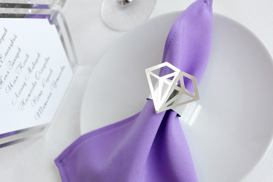 

Кольца для салфеток оптом "Кристалл", WP Wedding Pro