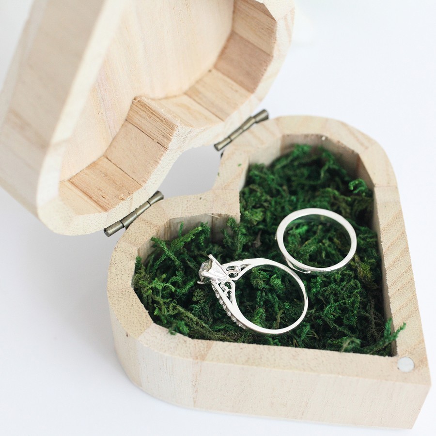 

Коробочки для обручальных колец "Сердце" , WP Wedding Pro, 1шт