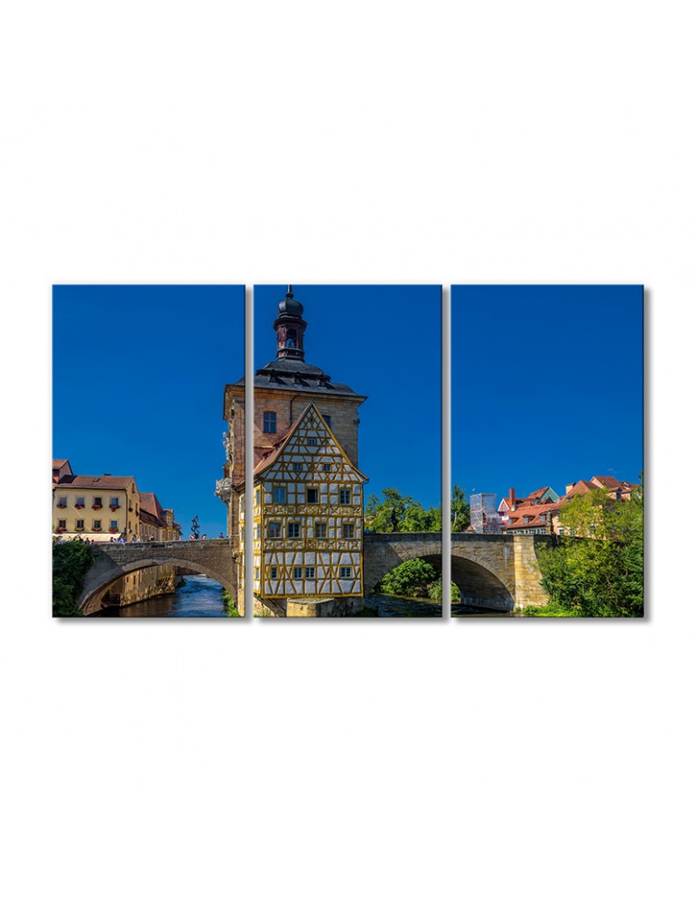 

Модульная картина Artel «Памятник старой ратуше в Бамберге» 3 модуля 80x120 см