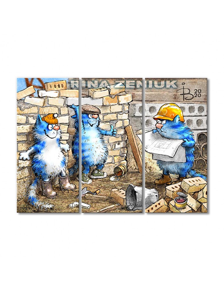 

Модульная картина Artel «Прораб» 3 модуля 80x120 см