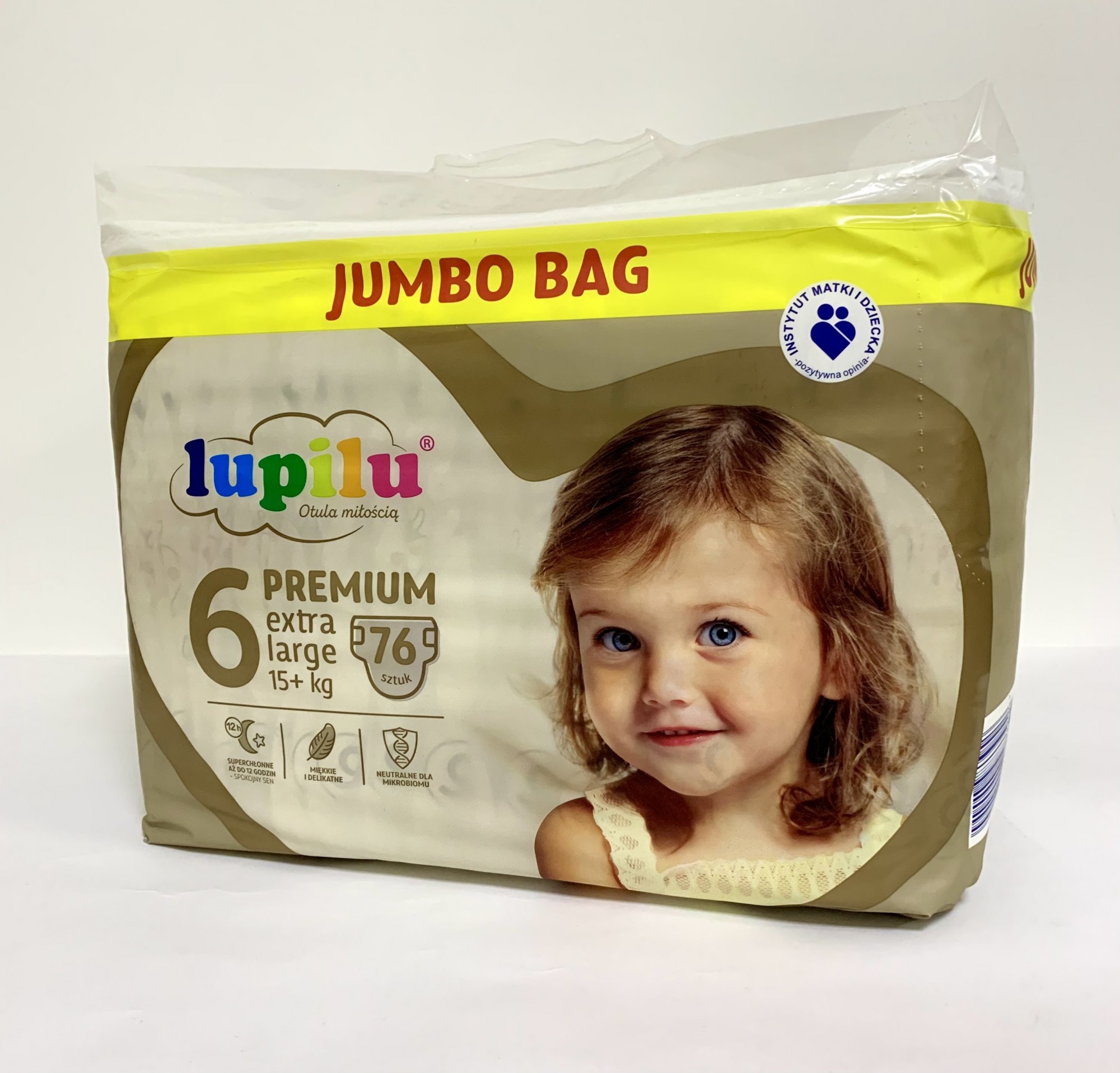 

Підгузники 6 розміру (76 шт.) Lupilu premium Jumbo Bag 15+кг.