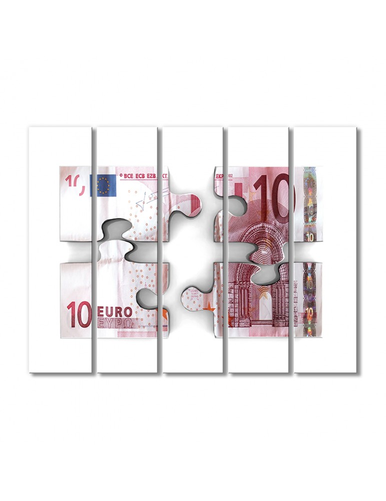 

Модульная картина Artel «Пазлы евро» 5 модулей 80x120 см