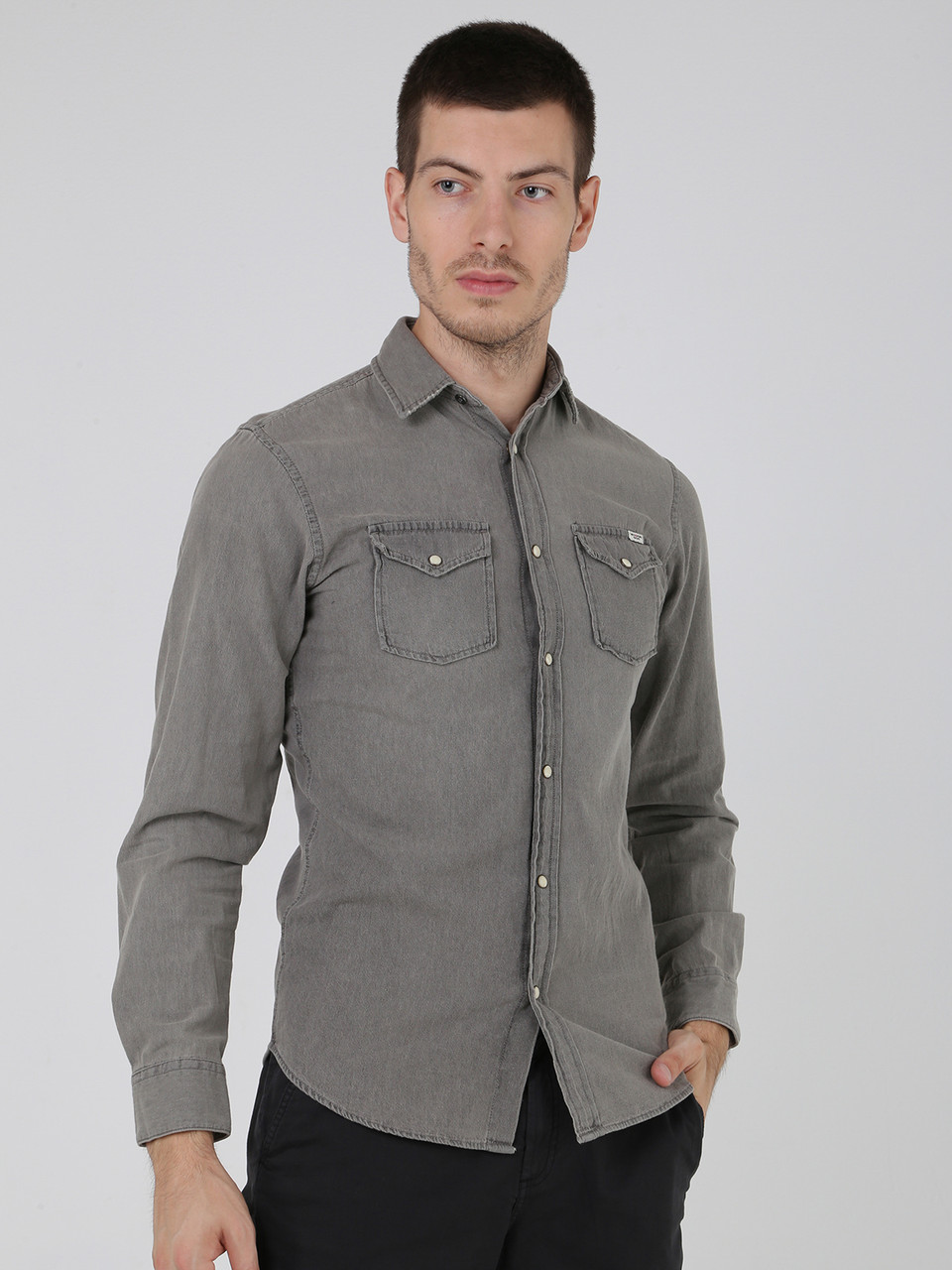 

Рубашка Jack & Jones Cерый, Рубашка Jack & Jones Cерый XS