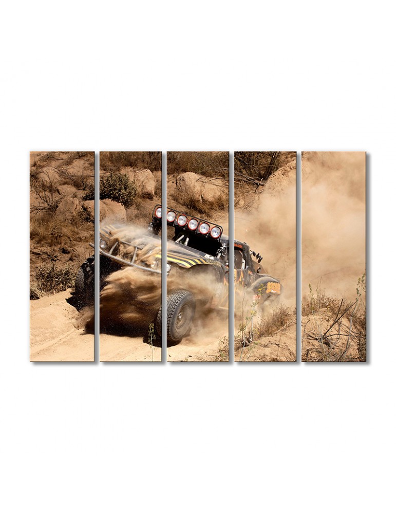 

Модульная картина Artel «Ралли на песках» 5 модулей 80x120 см