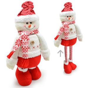 

Новогодняя мягкая игрушка тянучка Снеговик игрушечный "Snowman" 65*22*10 см
