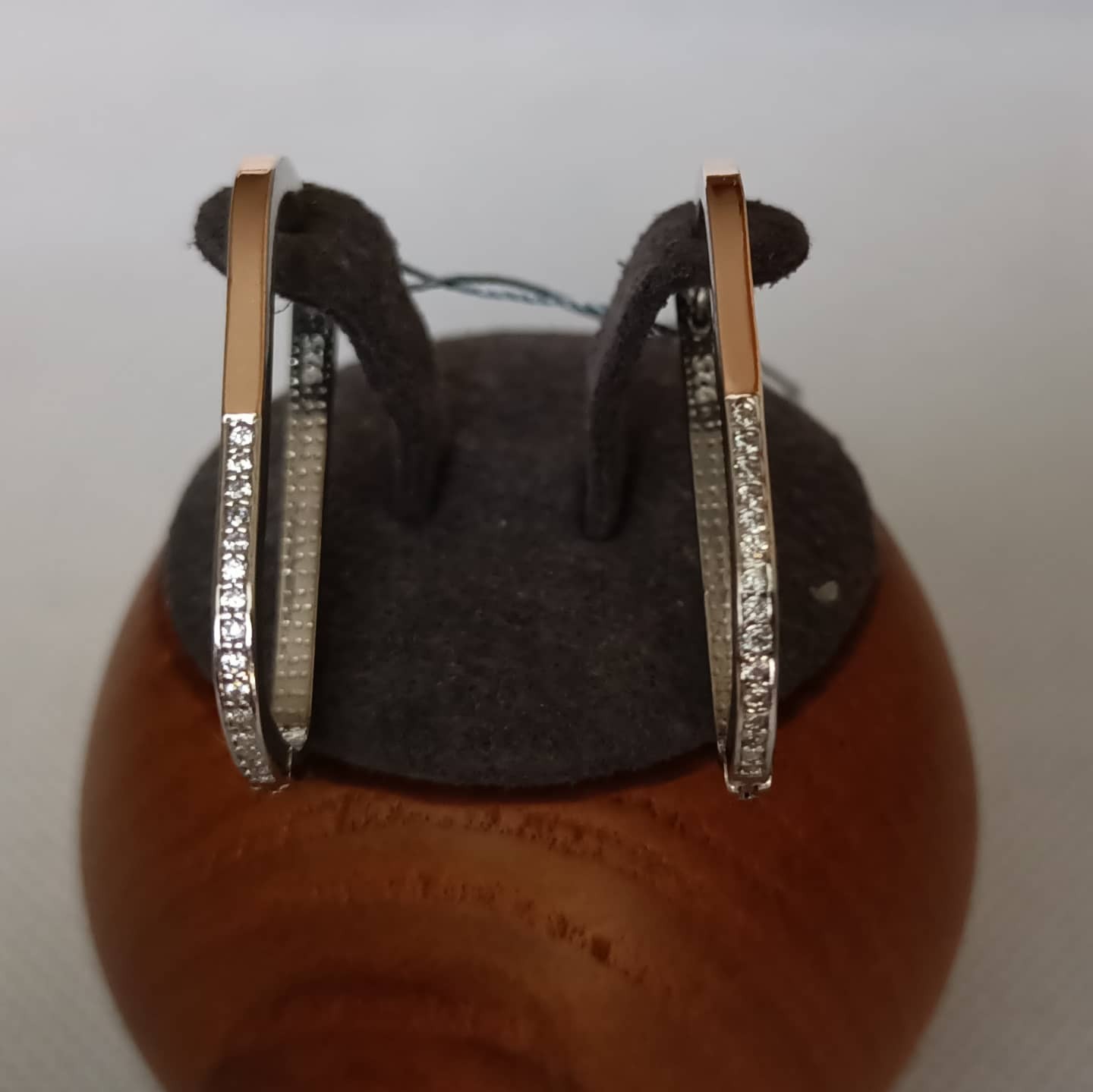 

Серебряные серьги Family с напайками из золота 18NAS87885