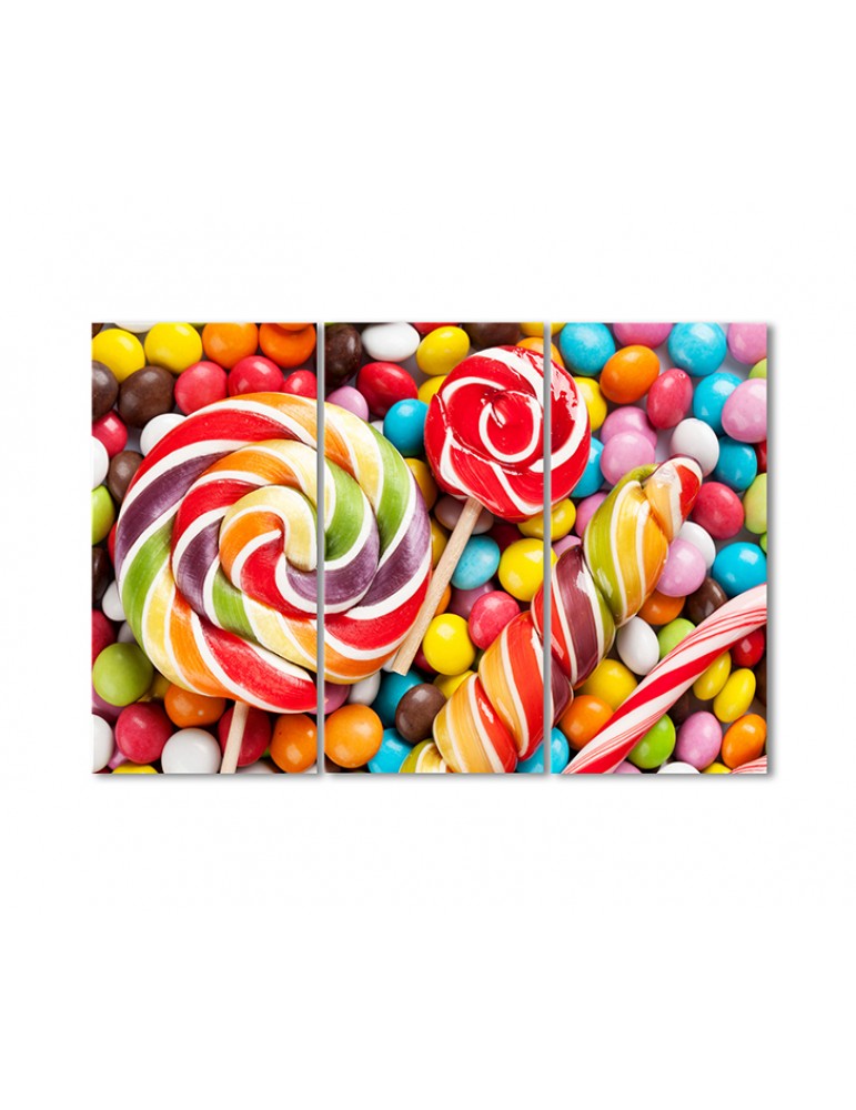 

Модульная картина Artel «Радужные карамельки» 3 модуля 80x120 см