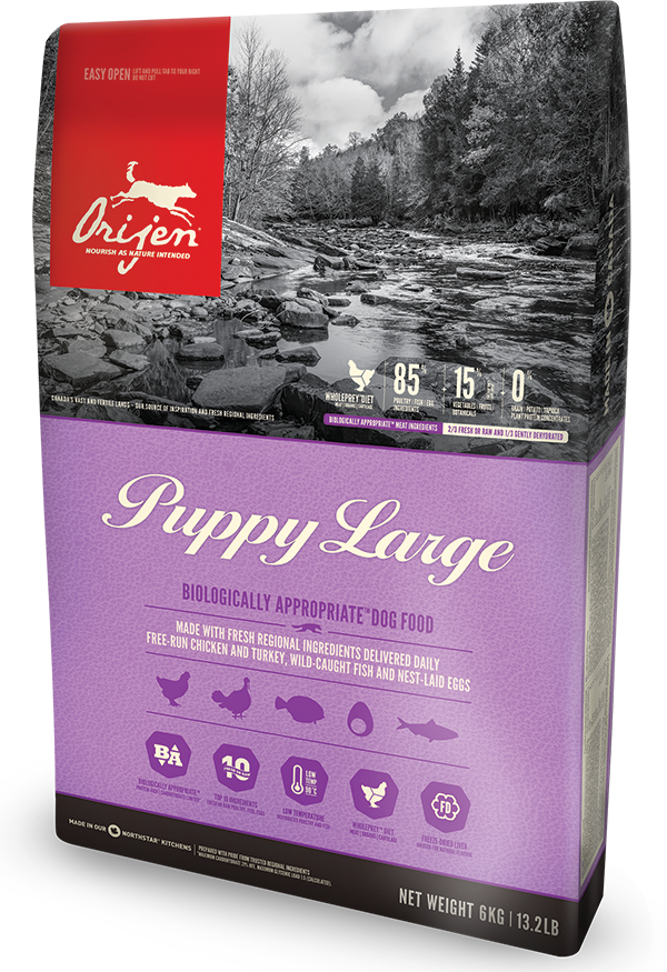 

Сухой корм Orijen (Ориджен) Puppy Large для щенков крупных пород 11.4 кг