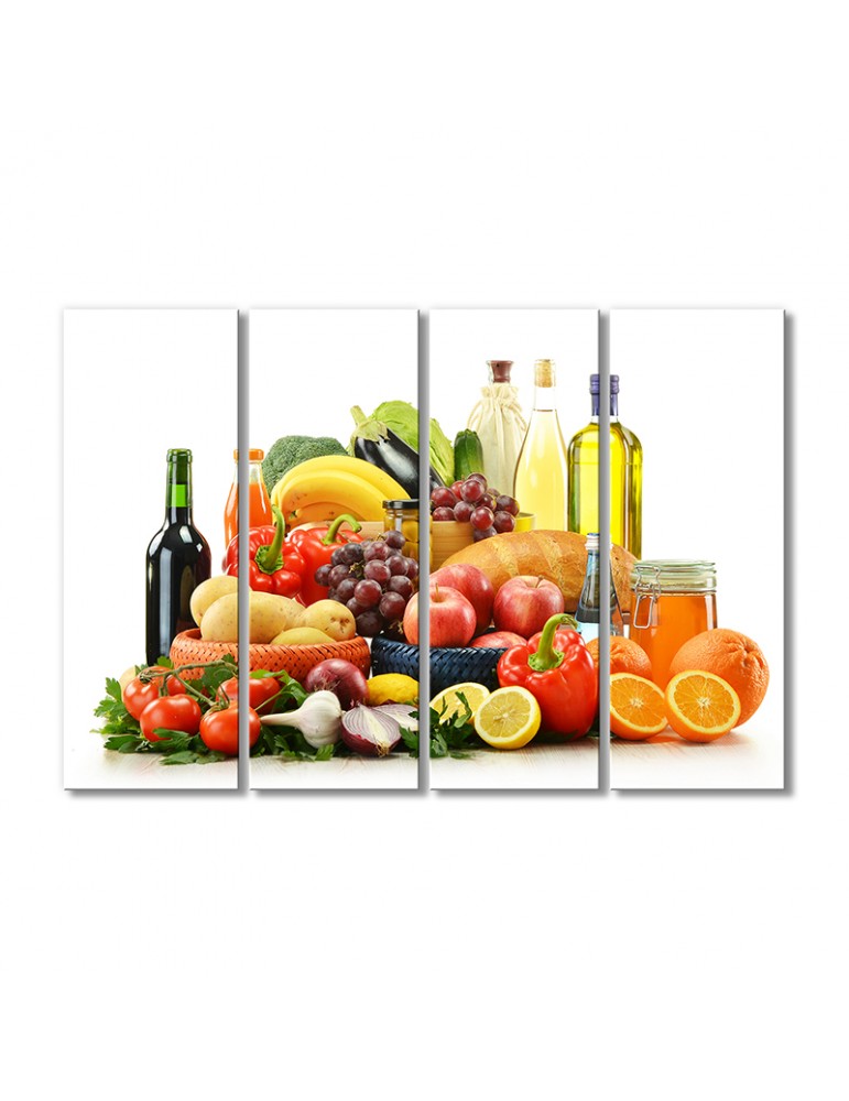 

Модульная картина Artel «Продукты для правильного питания» 4 модуля 120x180 см