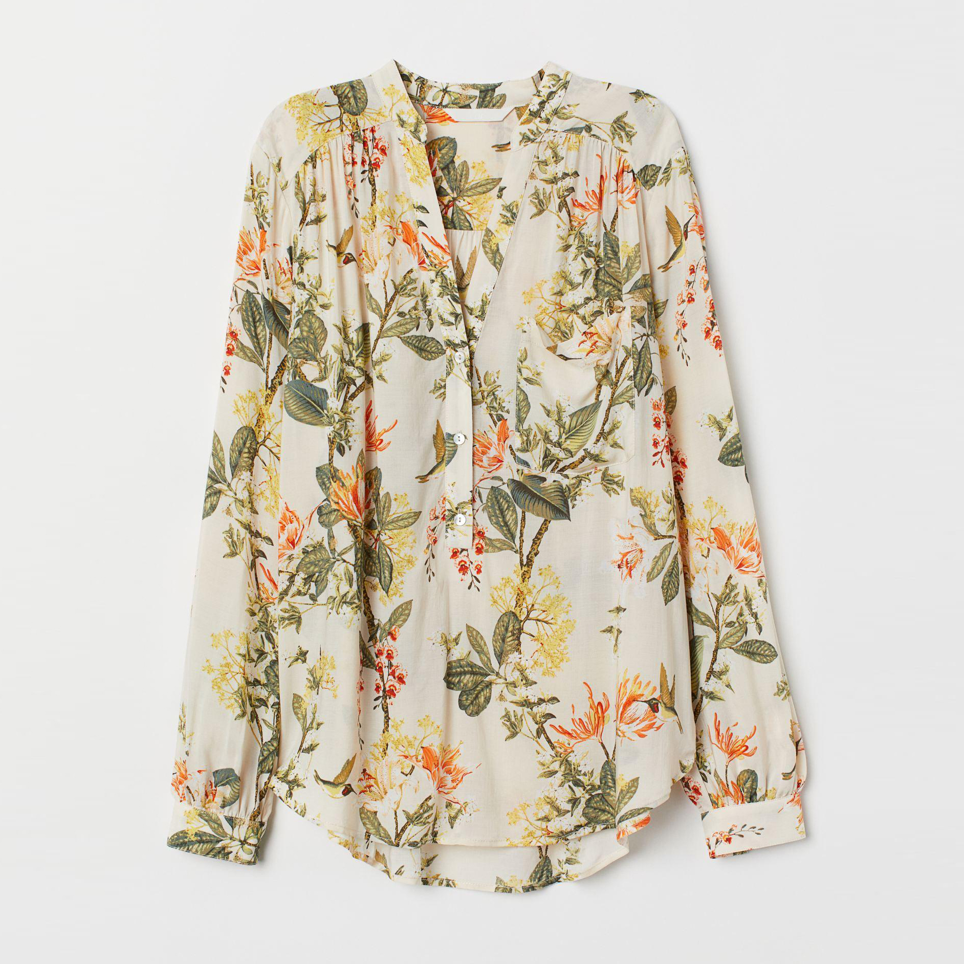 

Блузка H&M XAZ178499JOHJ  Бежевая, Блузка H&M XAZ178499JOHJ 40 Бежевая