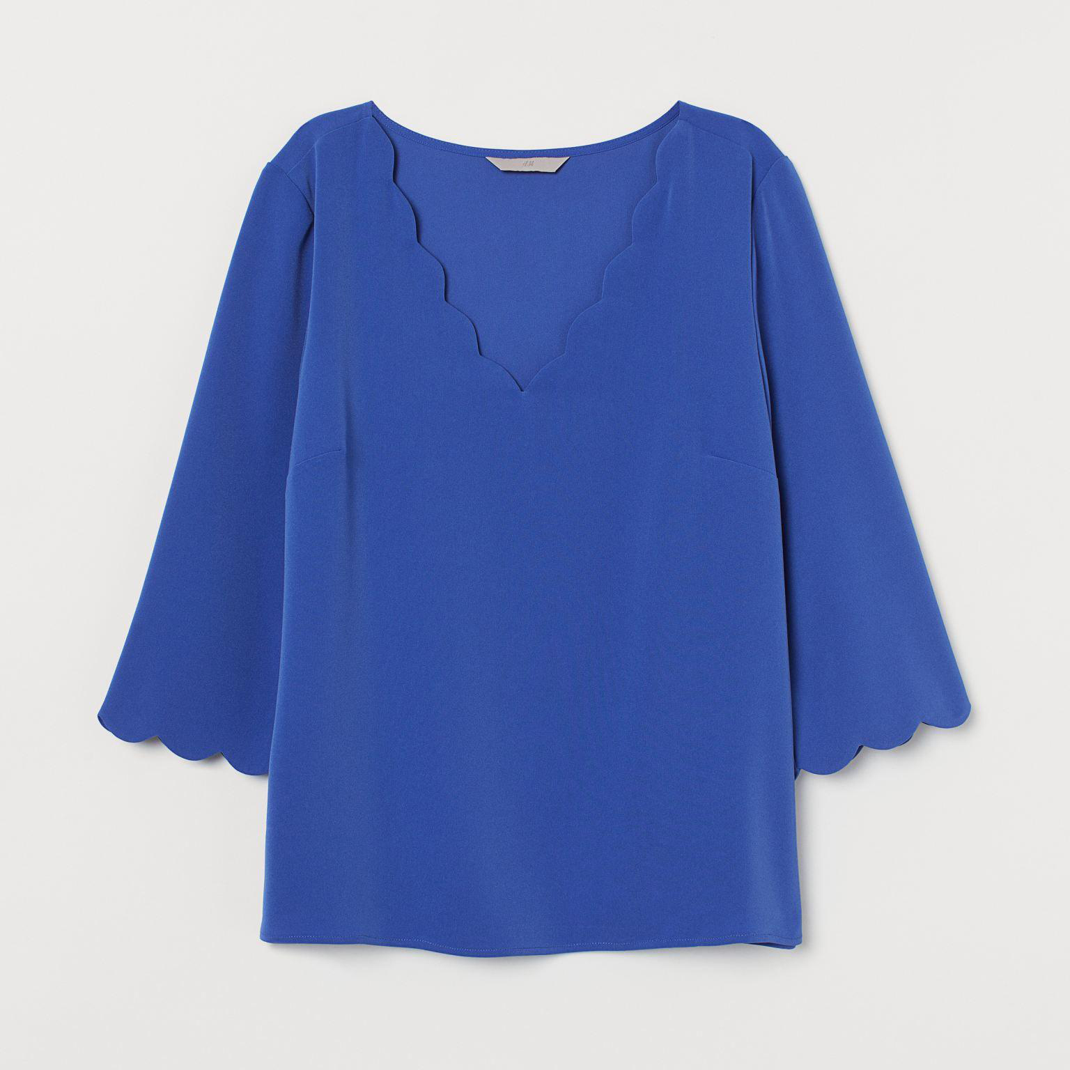 

Блузка H&M XAZ205420JNVZ  Синяя, Блузка H&M XAZ205420JNVZ 32 Синяя