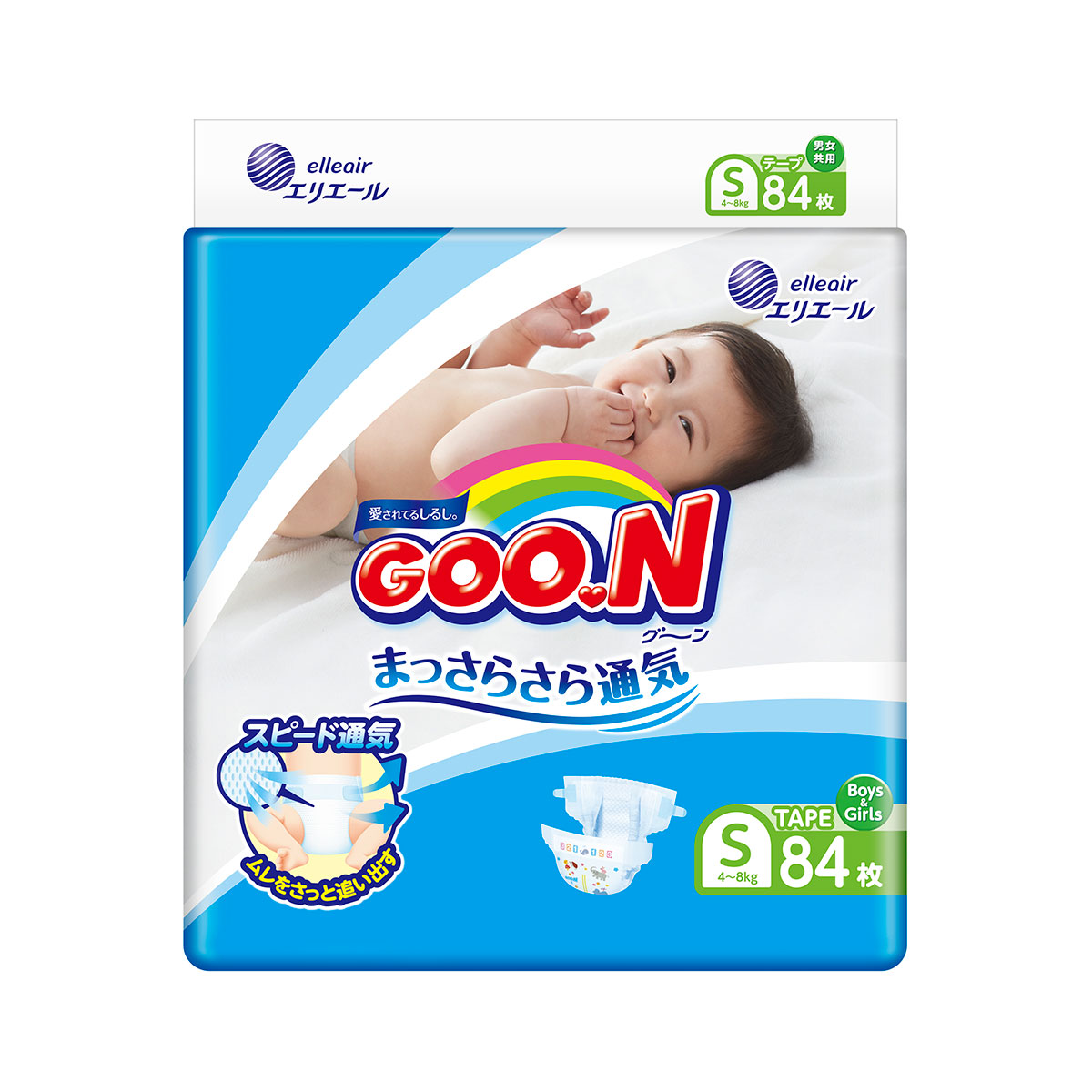

Підгузки Goo.N для дітей колекція 2020 (S, 4-8 кг)