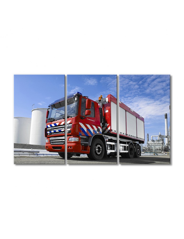 

Модульная картина Artel «Пожарная машина DAF CF75 6x2 2001» 3 модуля 80x120 см