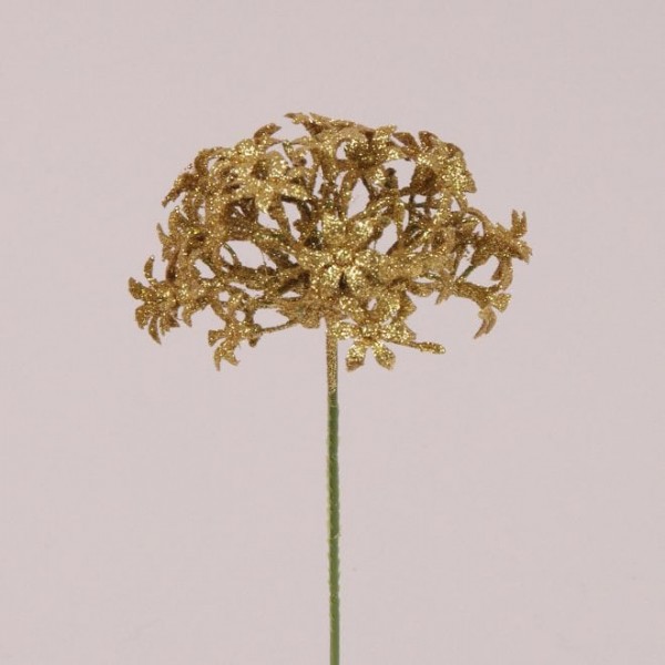 

Веточка новогодняя золотая Flora 12шт/уп 75746 (NAT07261)