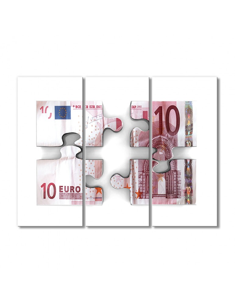 

Модульная картина Artel «Пазлы евро» 3 модуля 120x180 см