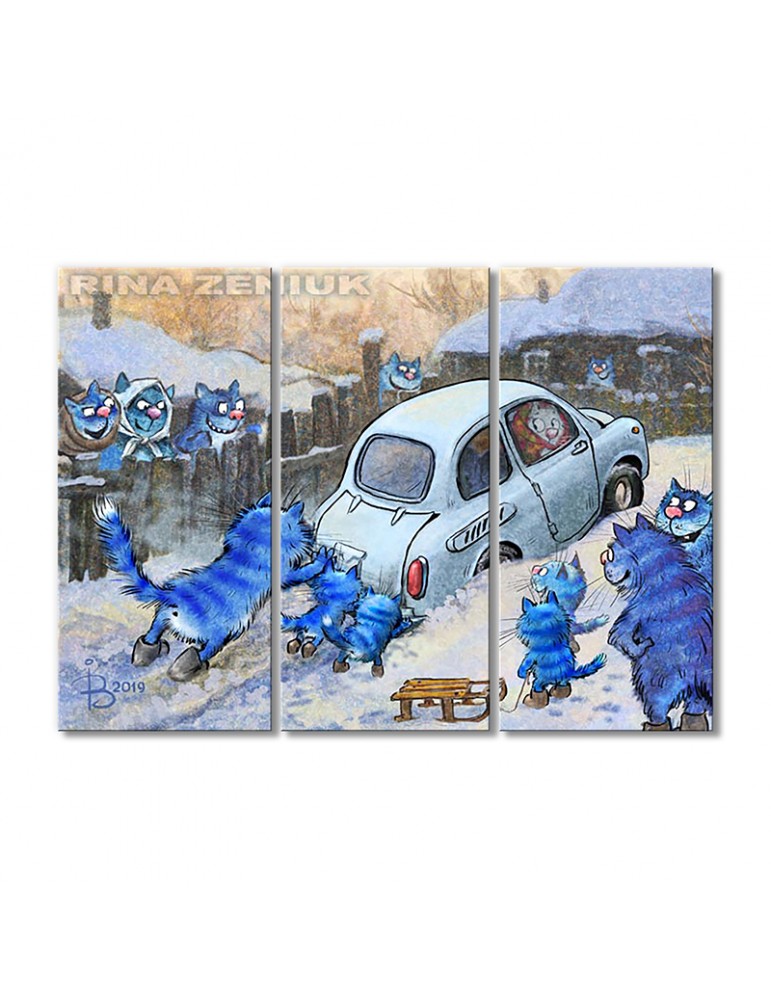 

Модульная картина Artel «По-соседски» 3 модуля 120x180 см