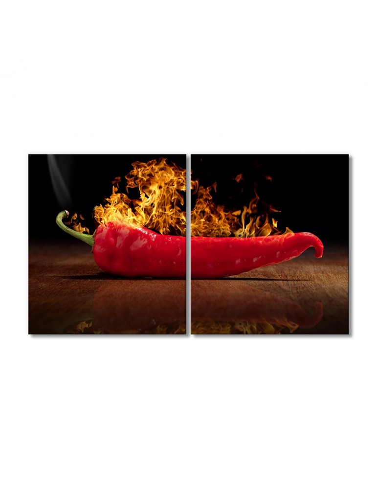 

Модульная картина Artel «Перец чили в огне» 2 модуля 90x135 см