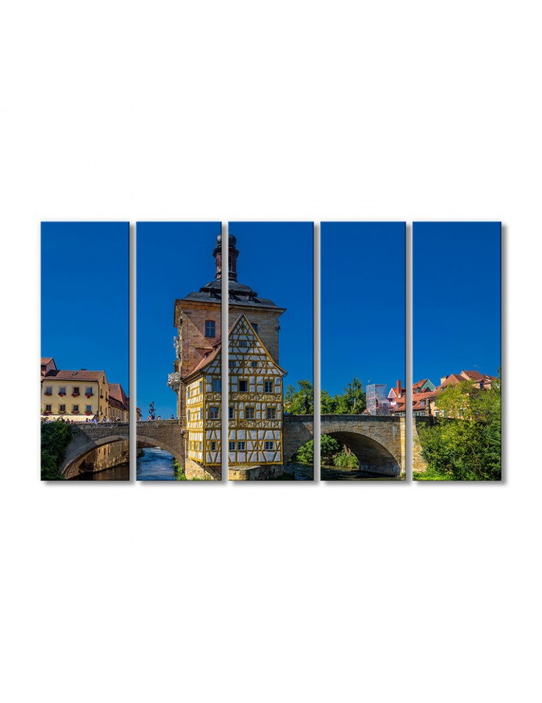 

Модульная картина Artel «Памятник старой ратуше в Бамберге» 5 модулей 120x180 см