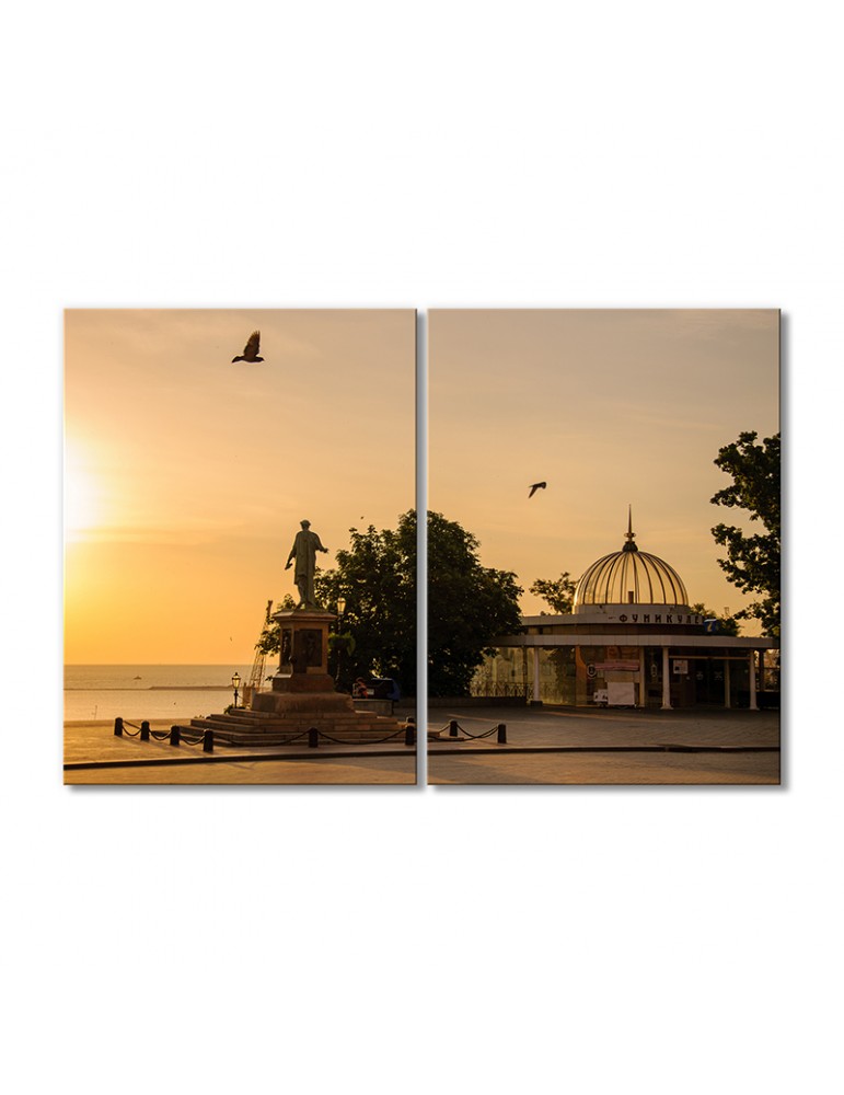 

Модульная картина Artel «Памятник Дюку де Ришелье и Фуникулер» 2 модуля 70x105 см