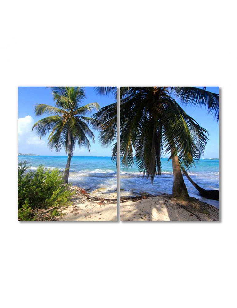 

Модульная картина Artel «Пляж с пальмой» 2 модуля 120x180 см
