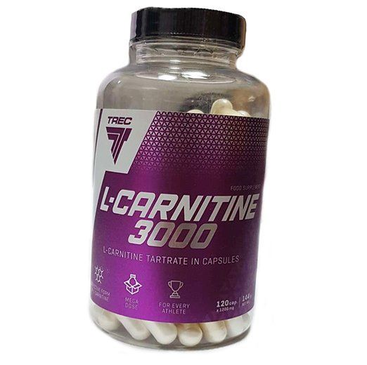 

Л Карнитин, L-Carnitine 3000, Trec Nutrition 120капс (02101012)