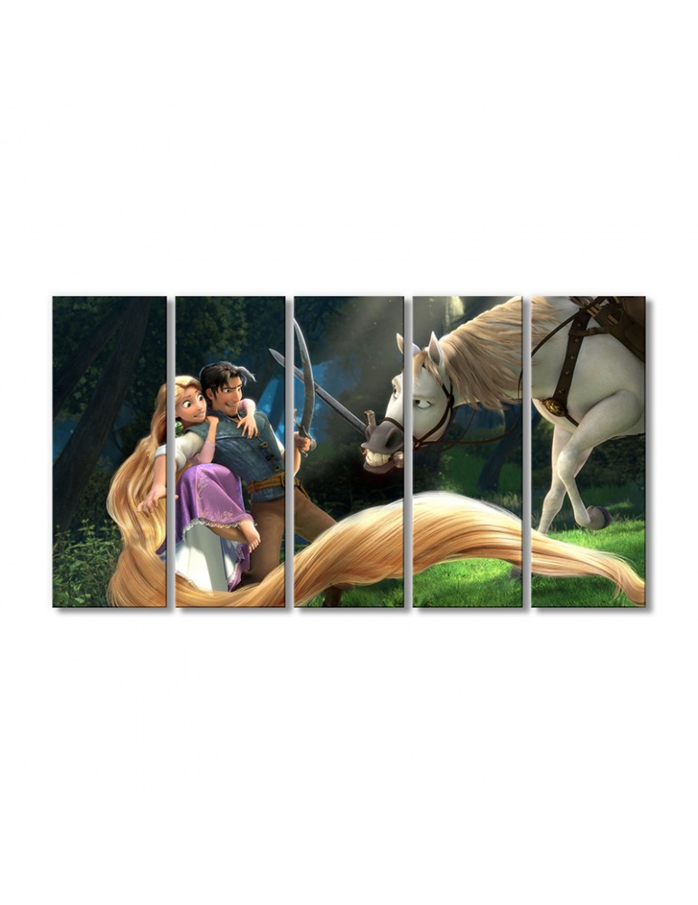 

Модульная картина Artel «Приключение Рапунцель» 5 модулей 90x135 см