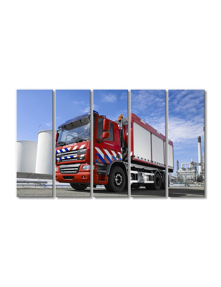 

Модульная картина Artel «Пожарная машина DAF CF75 6x2 2001» 5 модулей 80x120 см