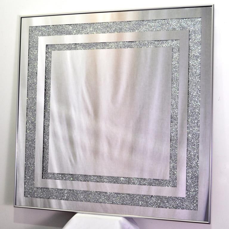 

Зеркало с глиттер Seaps Zerrofixx Glitter square silver X10 №3306A