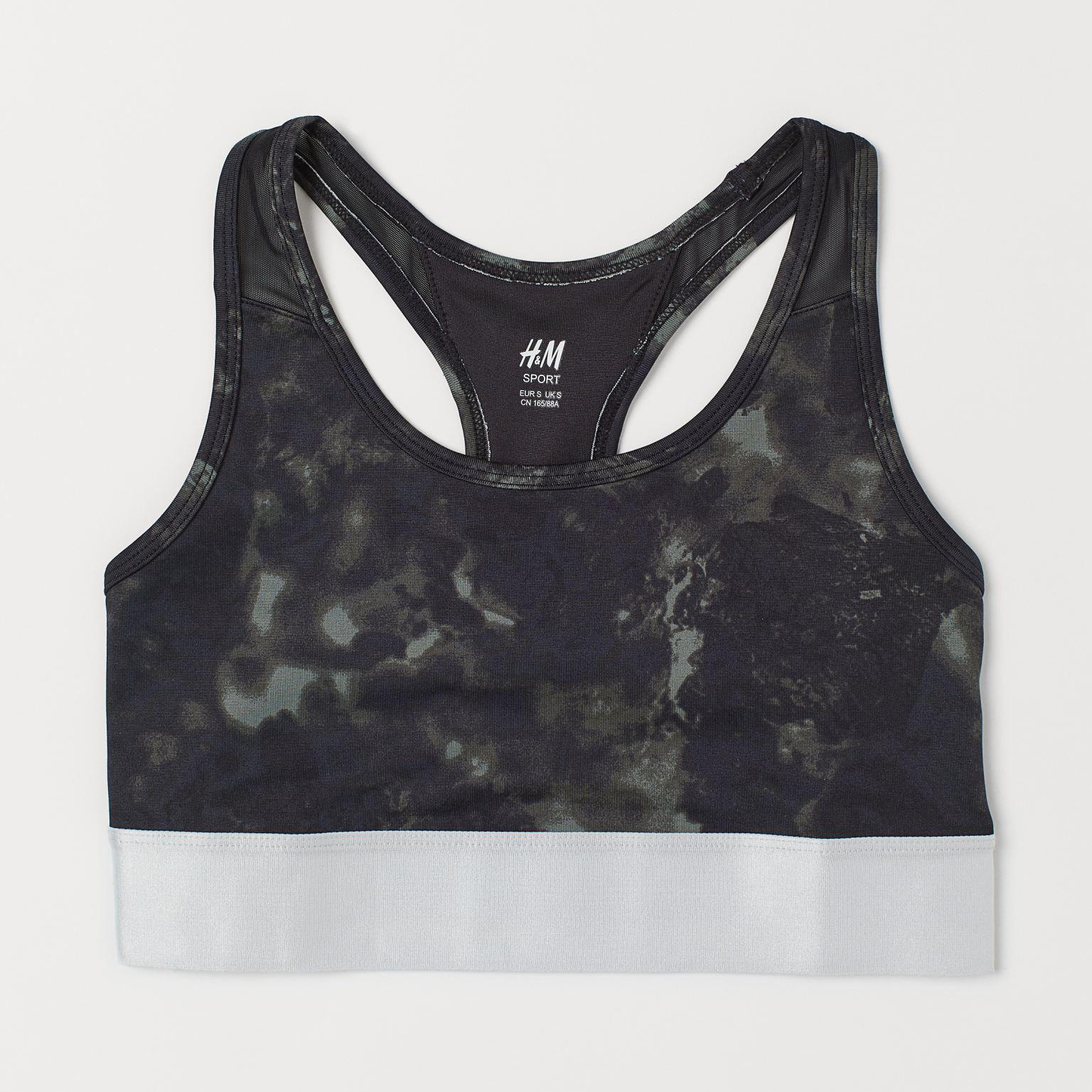 

Спортивный топ H&M XAZ273345TIJT  Черный, Спортивный топ H&M XAZ273345TIJT S Черный