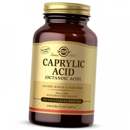 

Каприловая кислота, Caprylic Acid, Solgar 100вегкапс (69313009)