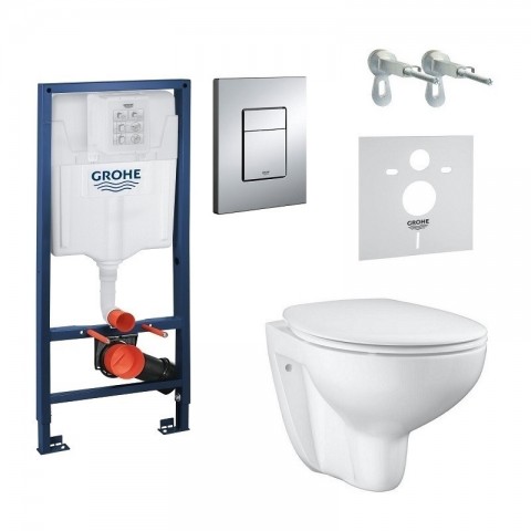 

Унитаз с инсталляцией 5 в 1 GROHE BAU CERAMIC 39586000 белый (82133)