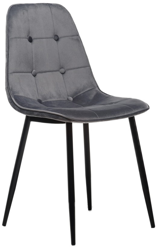 

Стул Vetro Mebel M- 01-3 Серый вельвет (M-01-3- grey velvet)