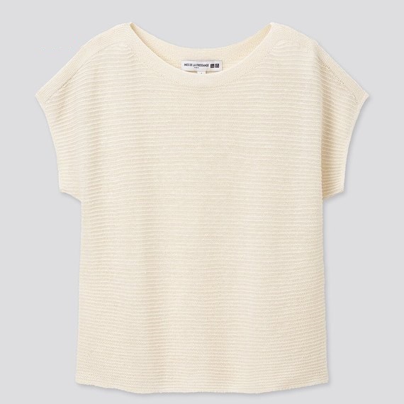 

Футболка Uniqlo linen blended  белая, Футболка Uniqlo linen blended M белая