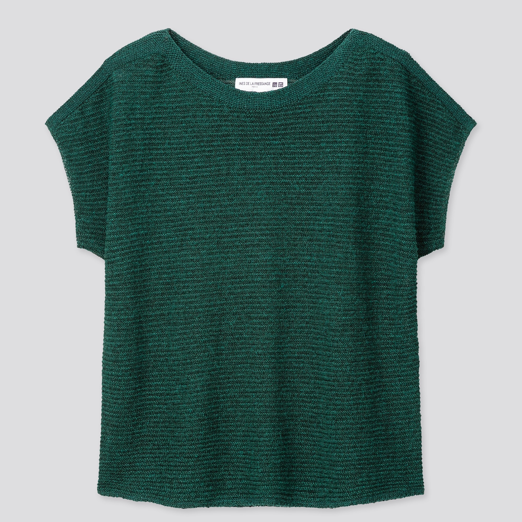 

Футболка Uniqlo linen blended  зеленая, Футболка Uniqlo linen blended S зеленая