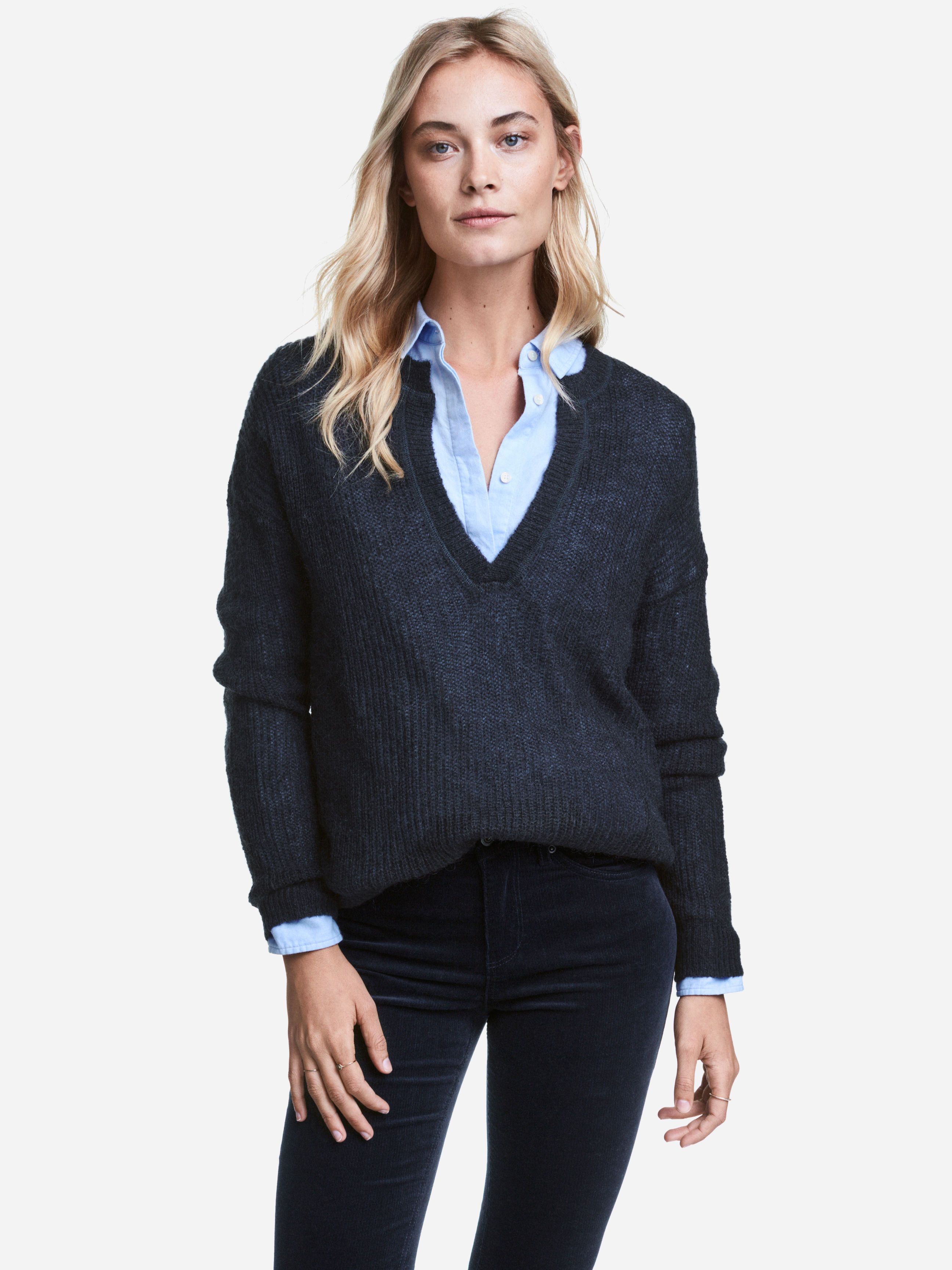 

Пуловер H& XAZ149740PLHV  Темно-синий, Пуловер H&M XAZ149740PLHV M Темно-синий