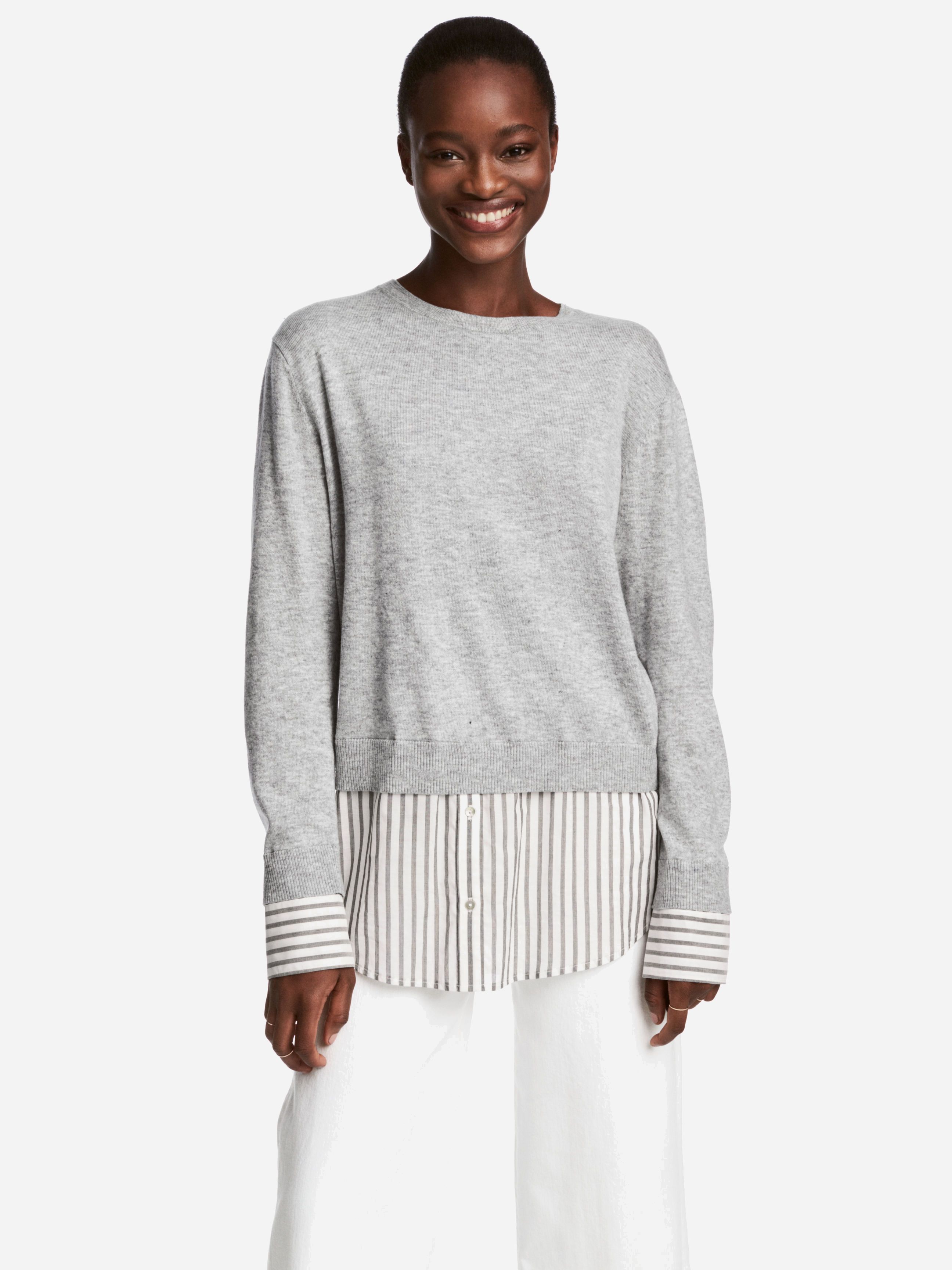 

Джемпер H&M XAZ173108YTYS  Серый, Джемпер H&M XAZ173108YTYS L Серый