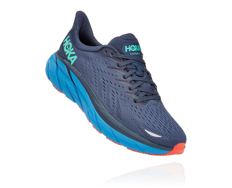 

Мужские кроссовки для бега HOKA ONE ONE M CLIFTON 8 WIDE 1121374 OUTER SPACE / VALLARTA BLUE 2021 46,5 (EU) 30 (CM) 12 (US)
