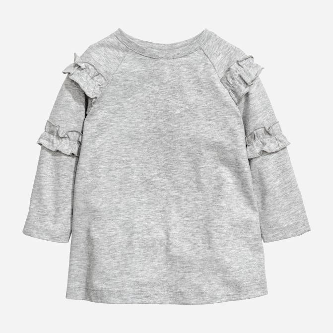 

Платье H&M 95834357 62 см Серое меланж (hm01108955345)