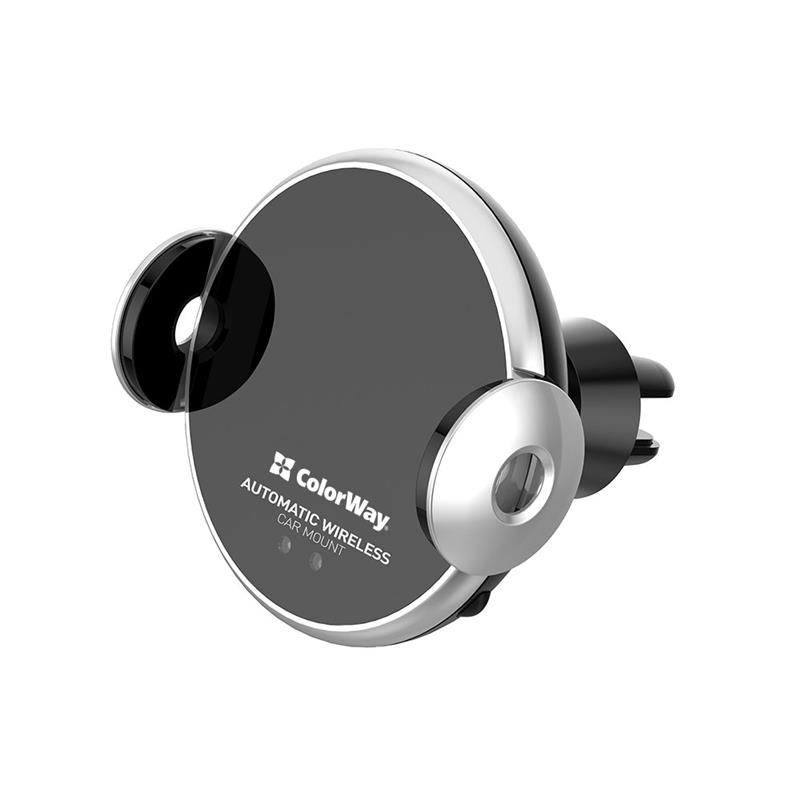 

Беспроводное автомобильное зарядное устройство ColorWay AutoSense Car Wireless Charger 2 10W Black (CW-CHAW035Q-BK)
