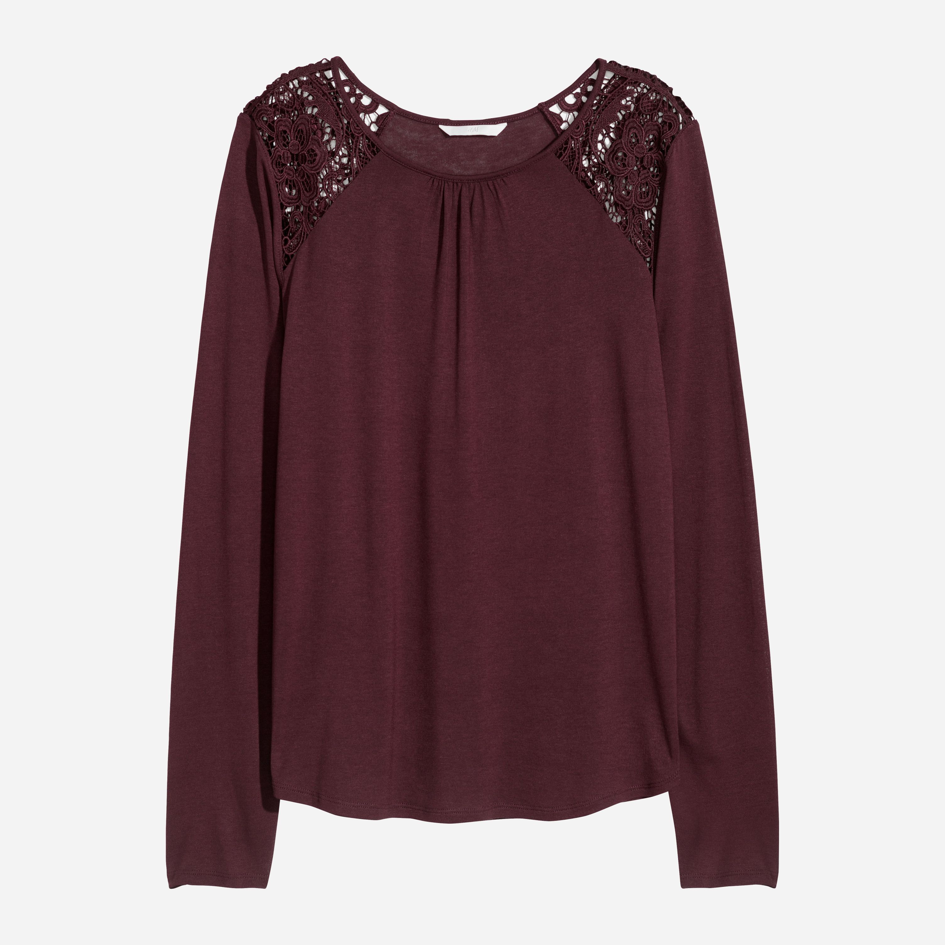 

Лонгслив H&M XAZ127038CLCI  Темно-бордовый, Лонгслив H&M XAZ127038CLCI S Темно-бордовый