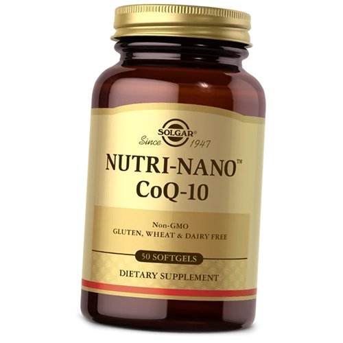 

Коэнзим Q10 Нутри-Нано, Nutri-Nano CoQ-10 3.1x, Solgar 50гелкапс (70313025)