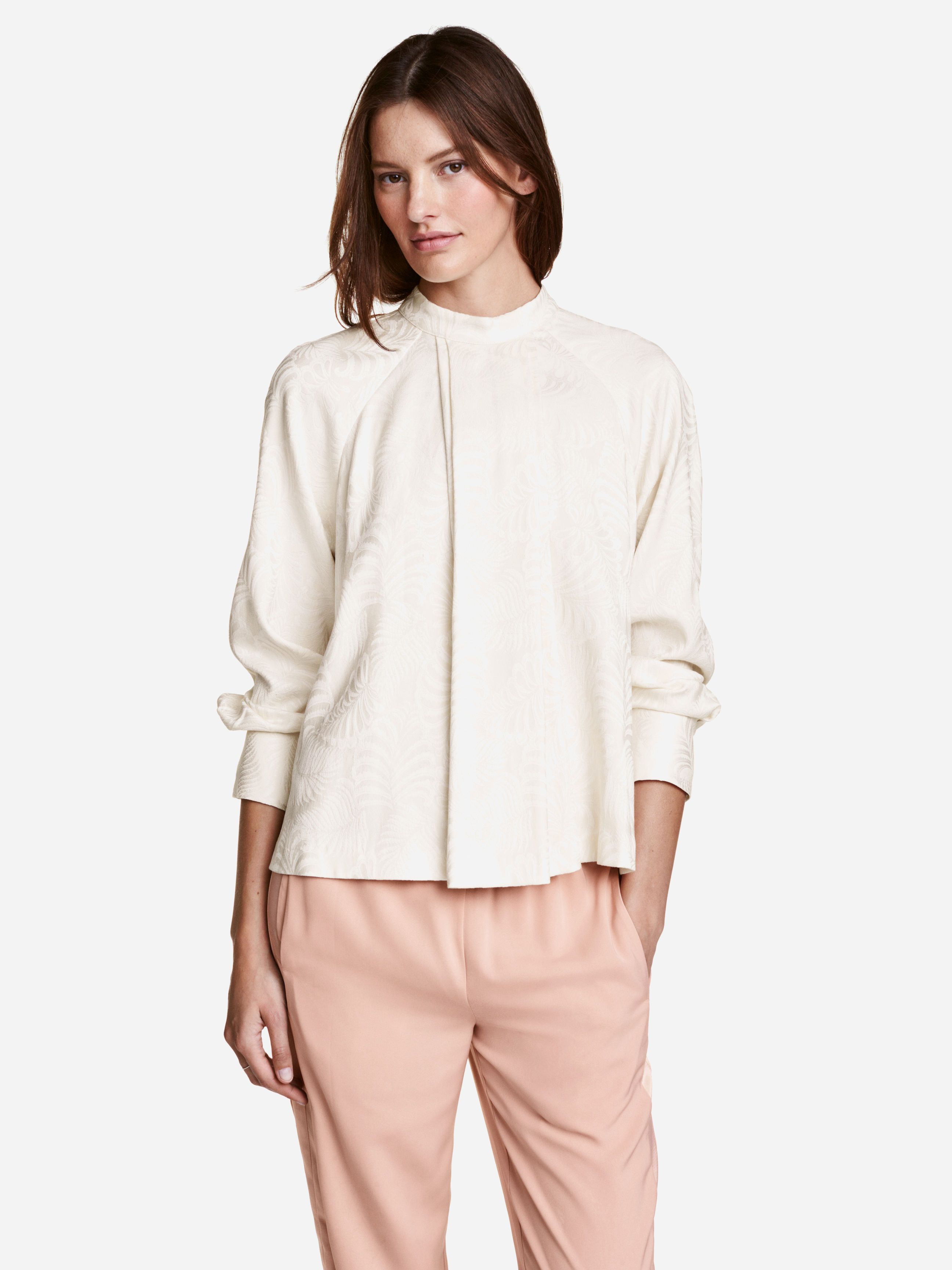 

Блузка H&M XAZ181079KGBE  Молочная, Блузка H&M XAZ181079KGBE 44 Молочная